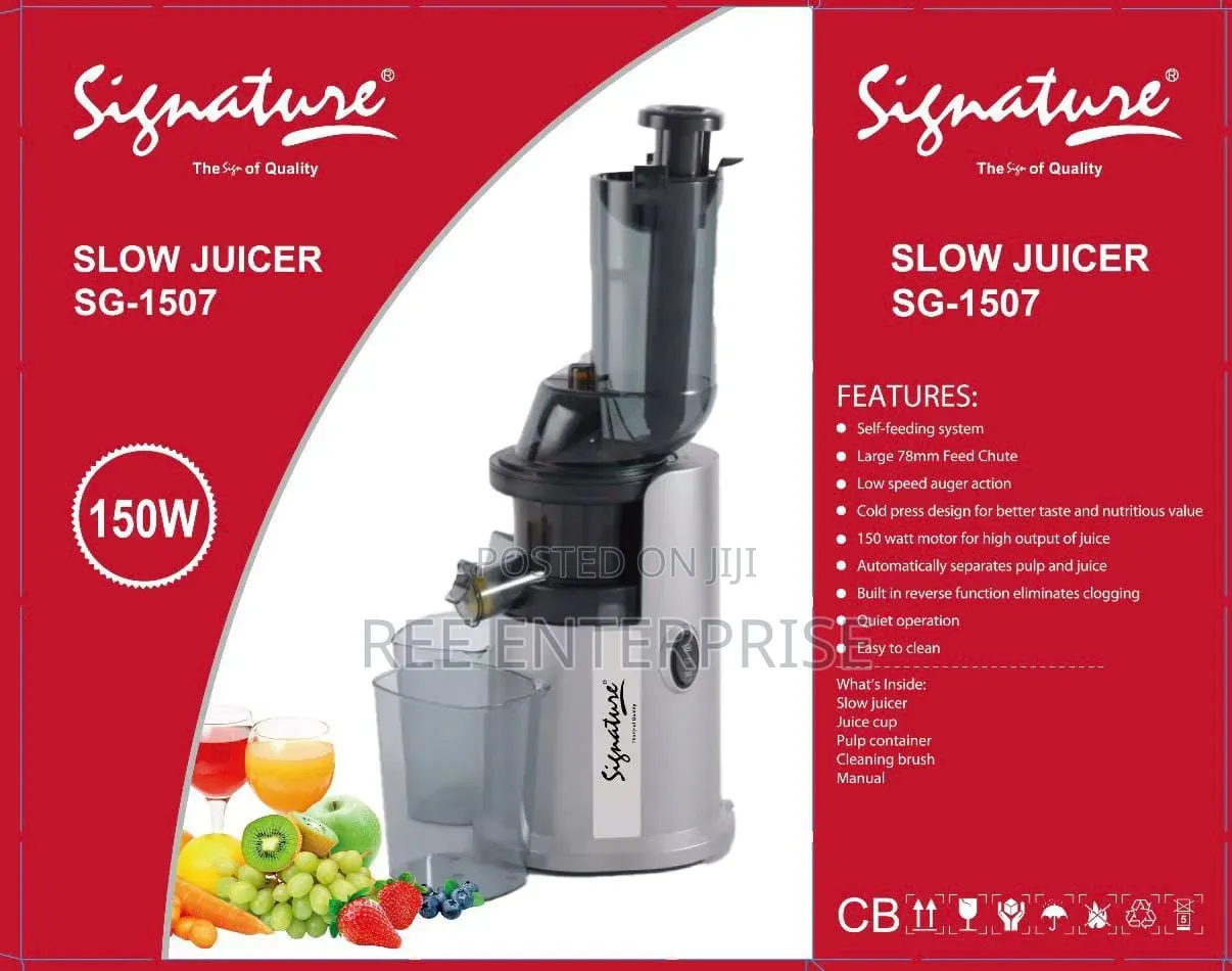 Signature Slow Juicer (150w) Sg-1507