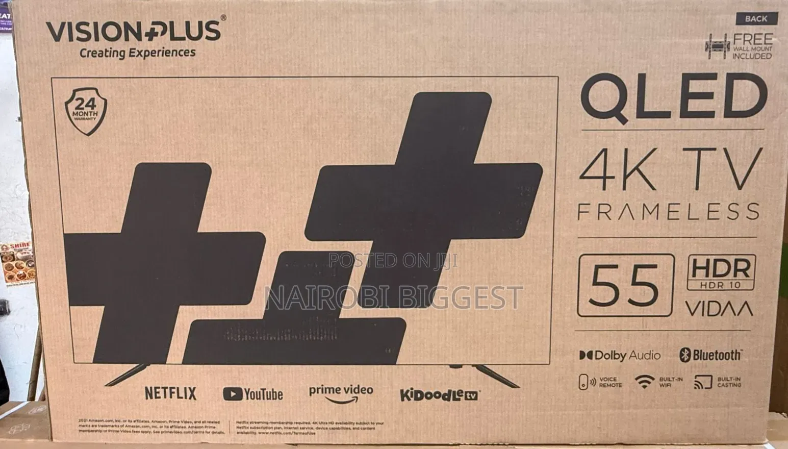 *Vision Plus 55" Vidaa Qled Television