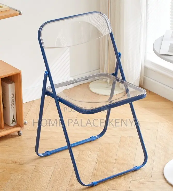 Party Chair: Plastic Portable Chair With Metal Coloured Sled Base
