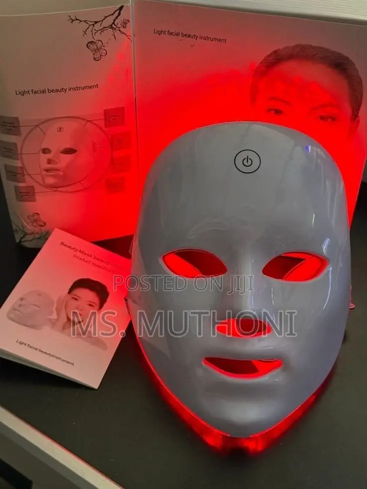 Cordless 7 Color Led Face Màsk Light Theràpy,