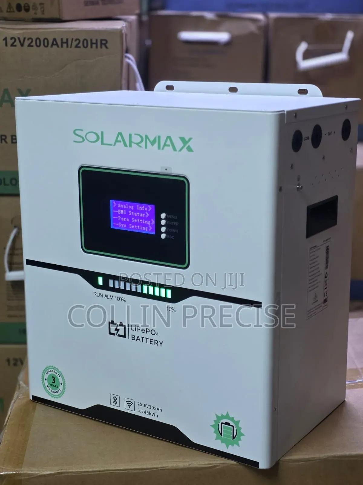 Solarmax 5.12kw 25.4v Lithium Battery