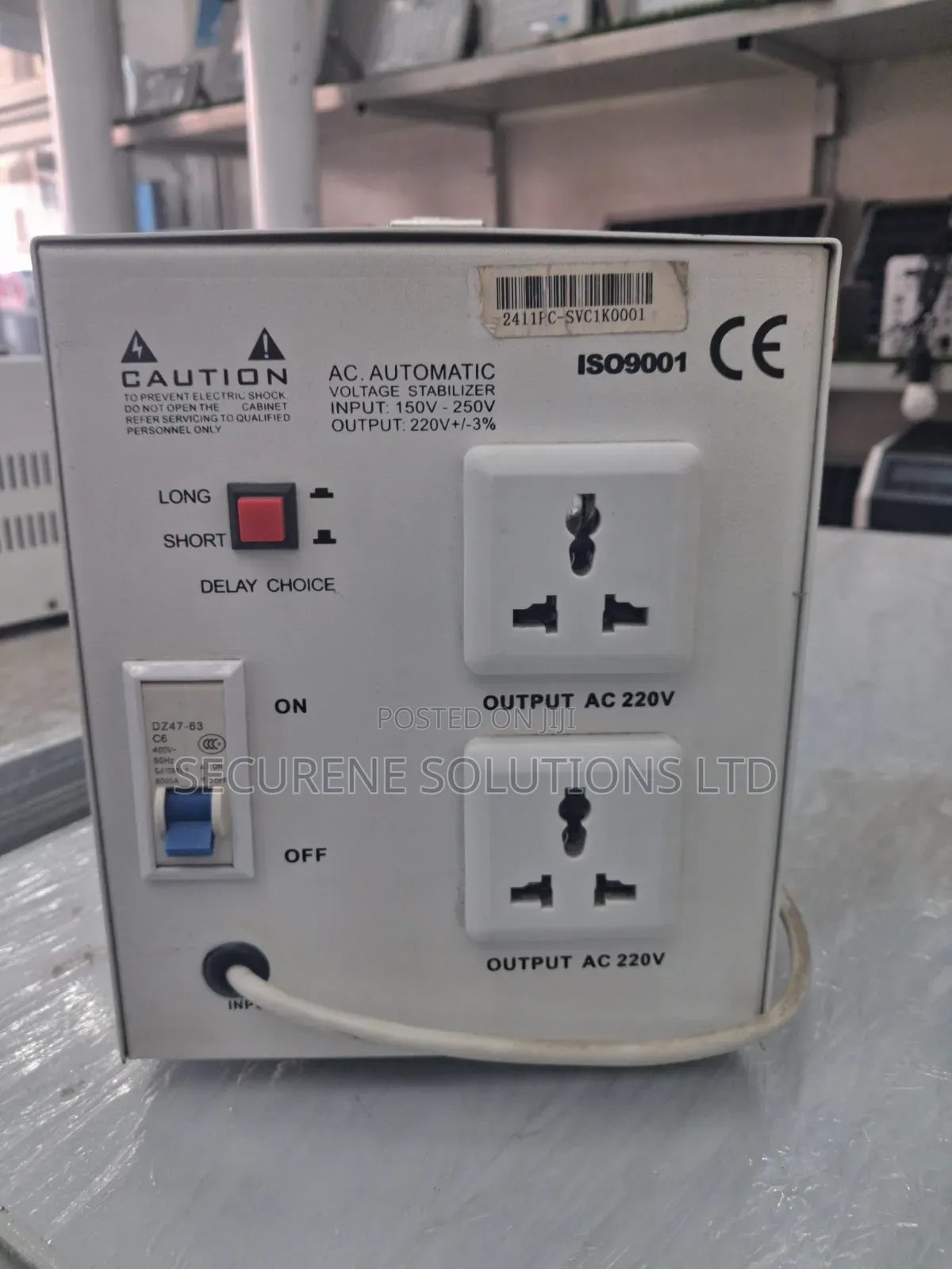 Automatic Voltage Stabilizer Single Phase 2500watt SVR Relay Type