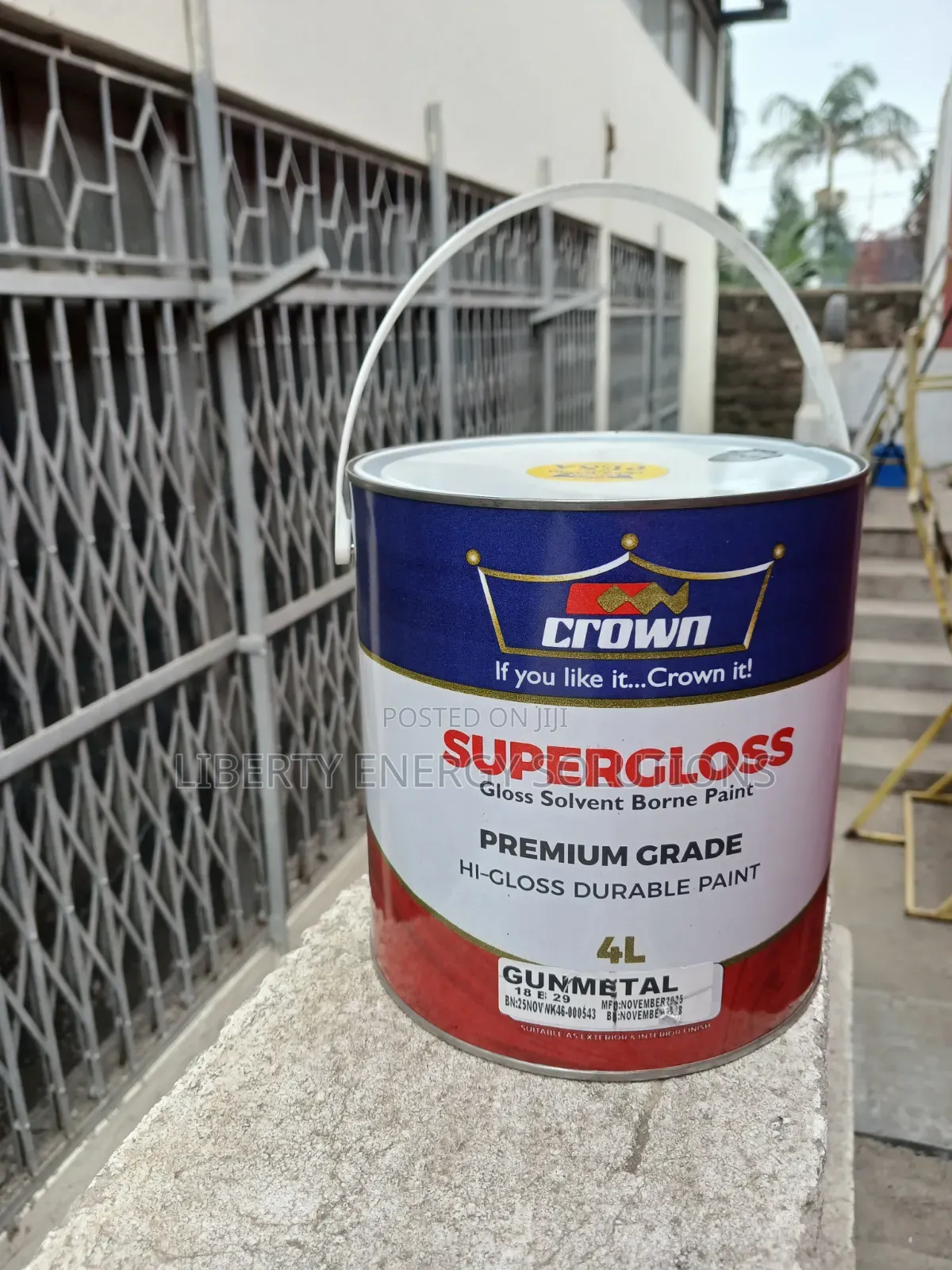 Crown Super Gloss Gunmetal 4litre