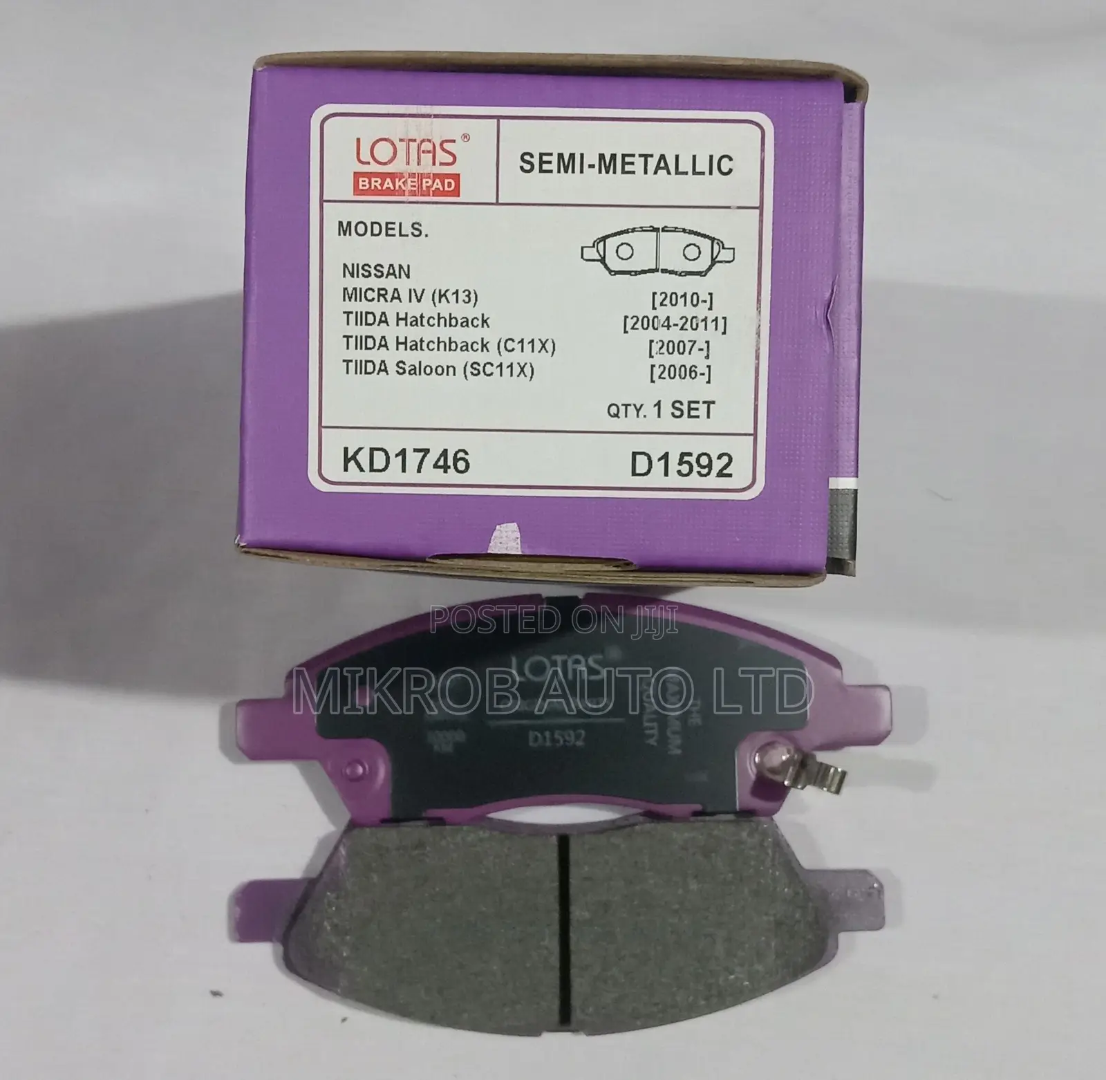 Lotas Brake Pads Kd1746 D1592 Blue