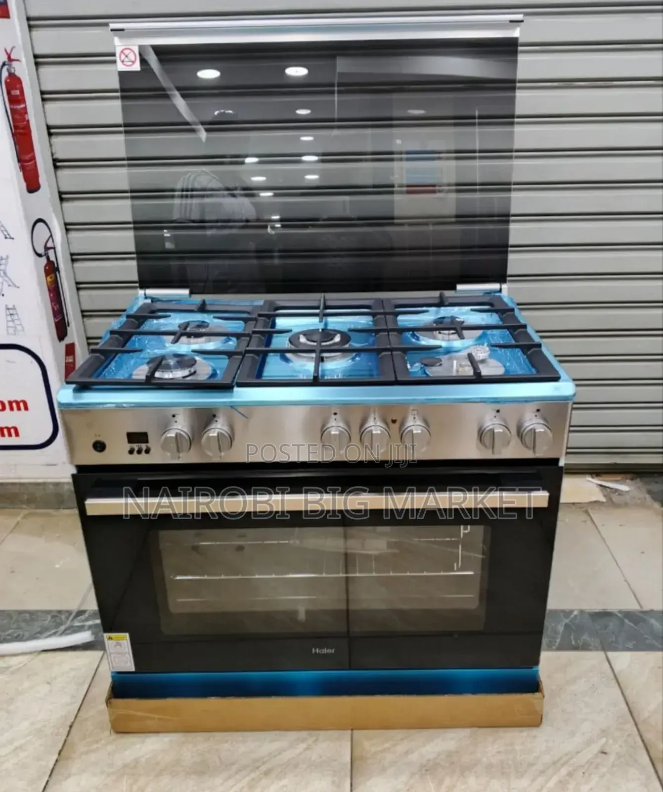 Haier 60*90 5gas Standing Cooker With Electric Oven and Wok Burner
