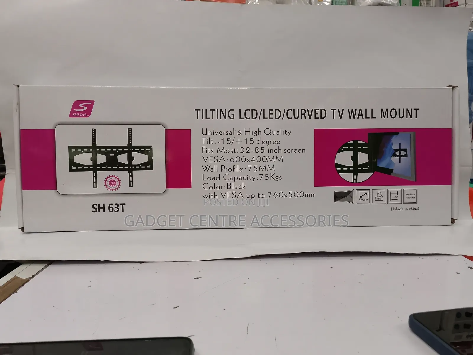 Sh 63t Tilting Tv Wall Brackets 32"-85"