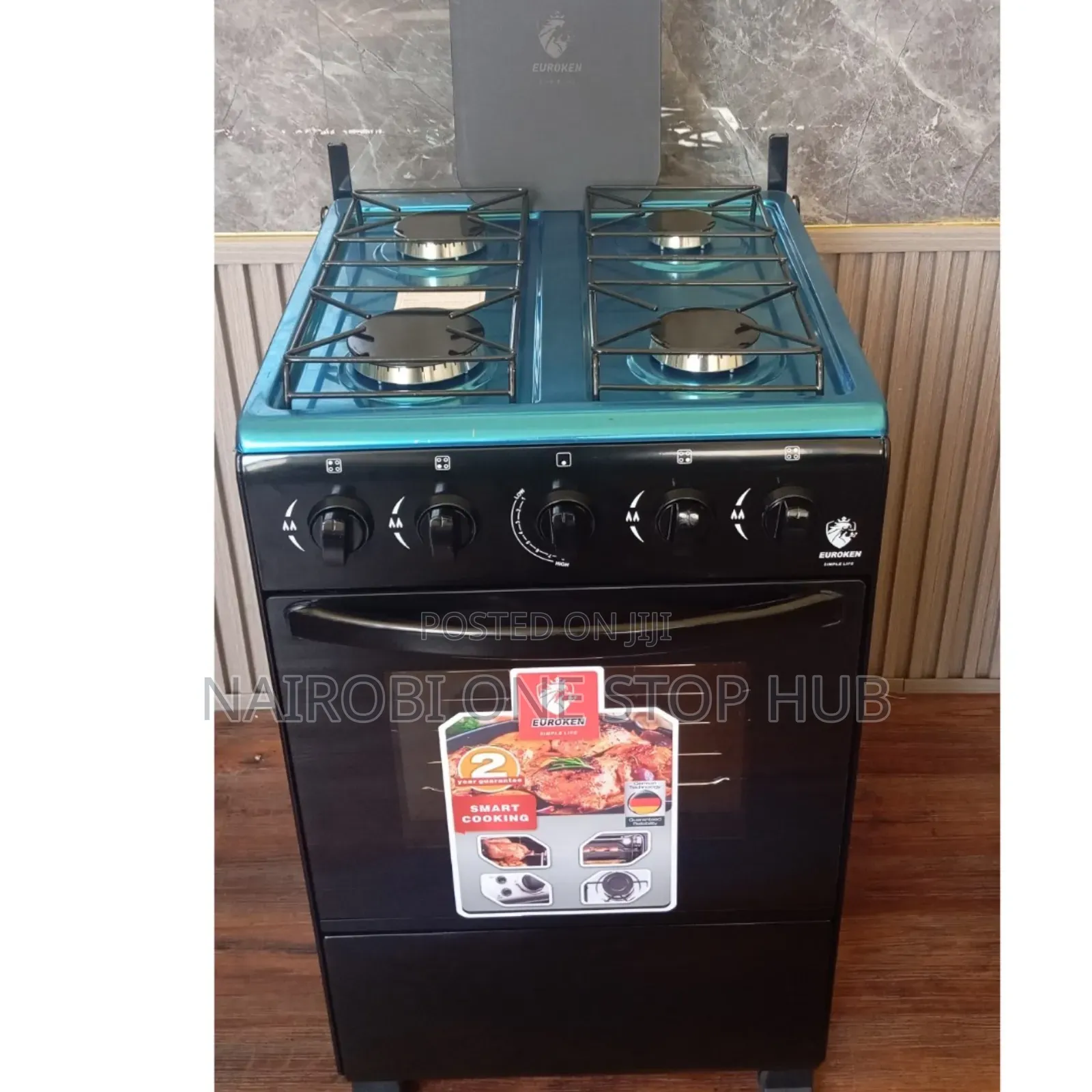 Euroken Free Standing (50by55) 3 Gas Burner +1 Electric Cooker
