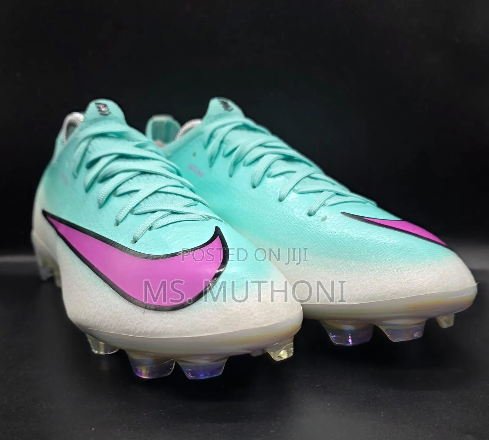 Mercurial Soccer Cleats Ft Iridescent, Rainbow-Like Sole Plate.