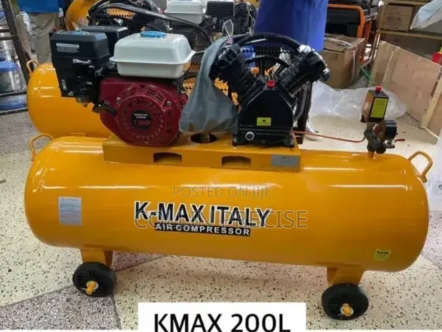 K-Max 200l Petrol 7.5hp 2 Piston Air Compressor