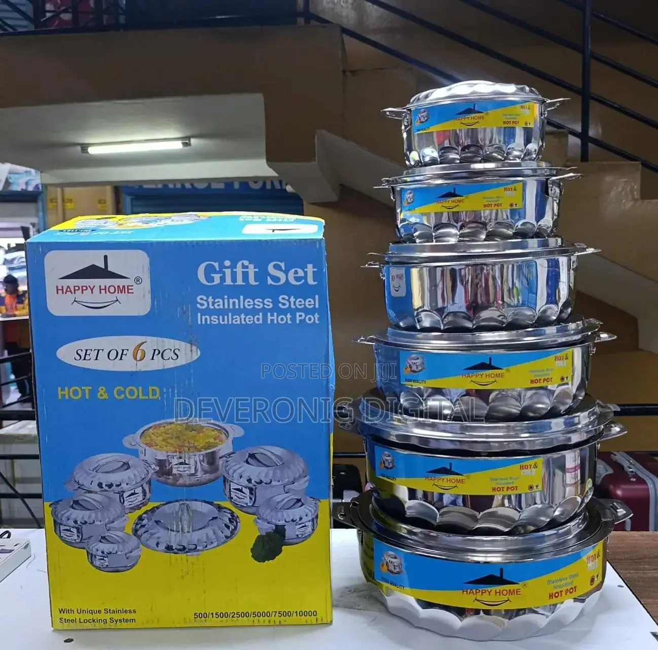 Stainless Hotpots : 500ml,1500ml,2500ml,5000ml,7500ml and 10,000ml