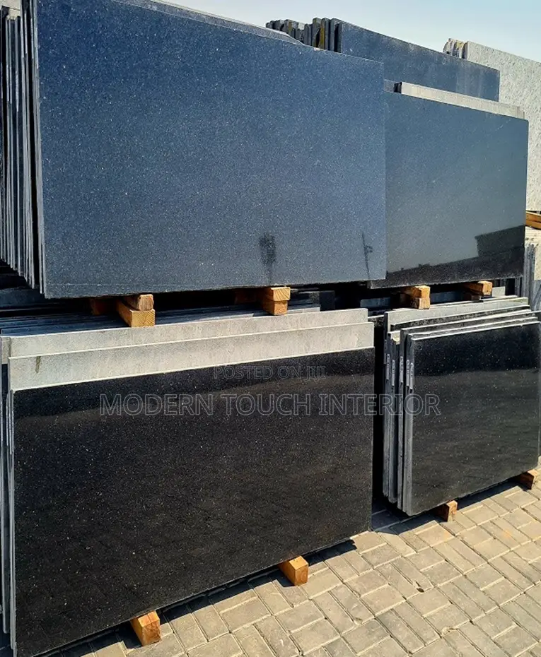 Kenyan Black Granite Slabs