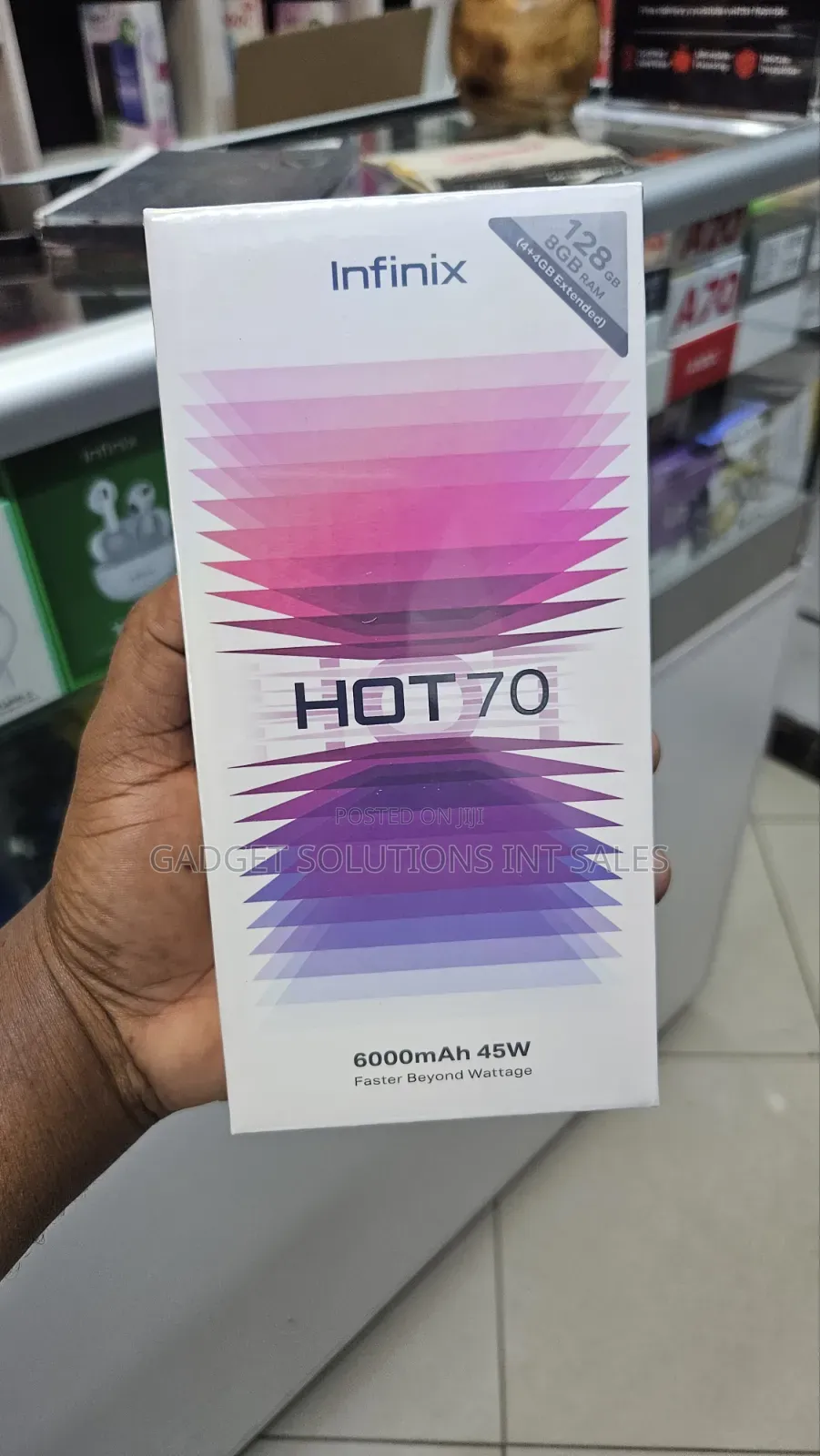 New Infinix Hot 70 128 GB Black