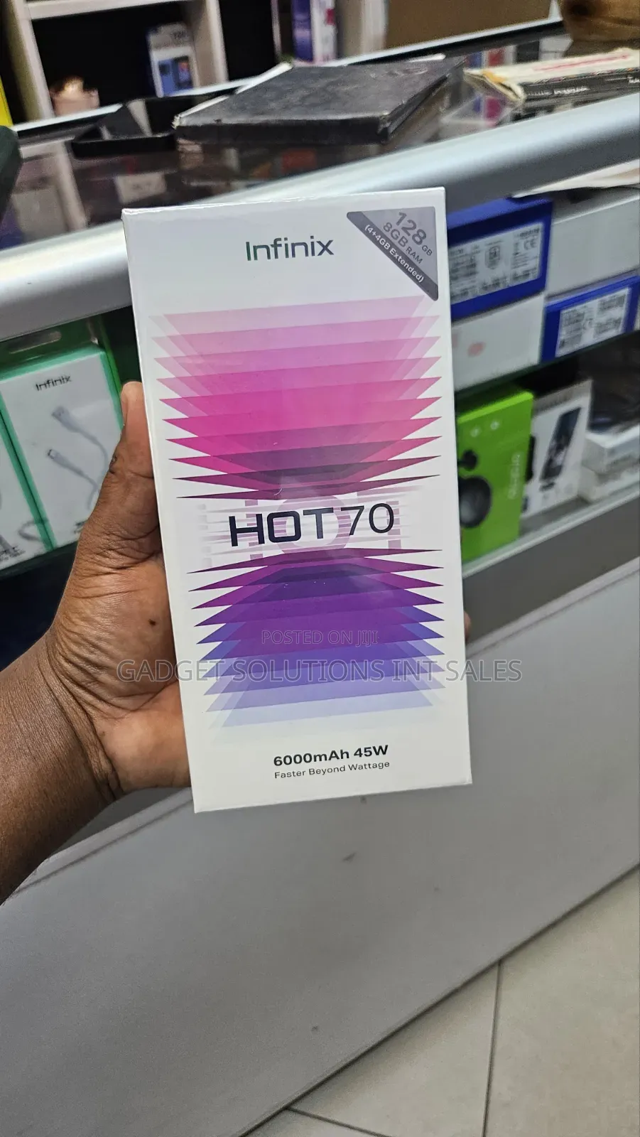 New Infinix Hot 70 128 GB Black