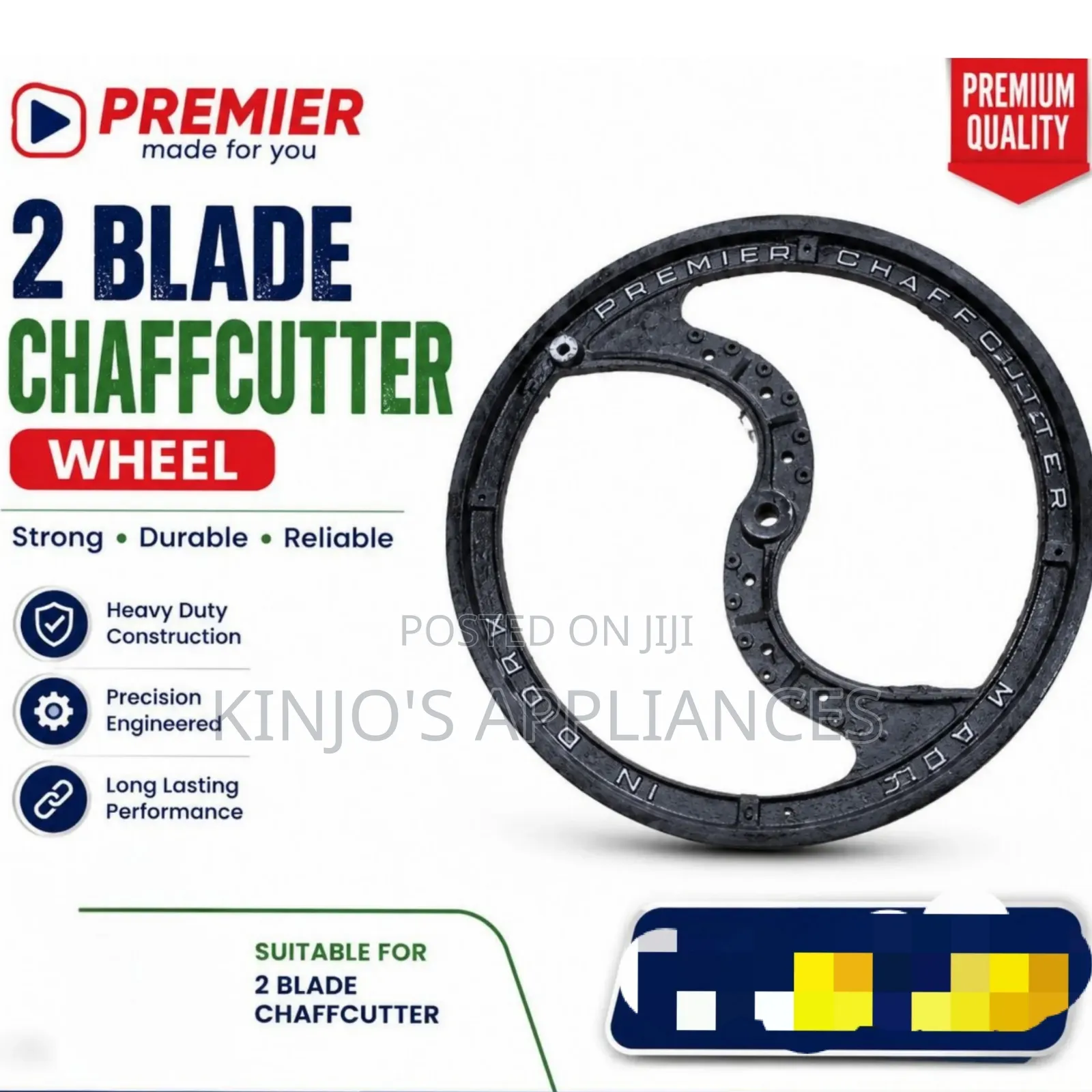 Premier 2 Blade Chaffcutter Wheel
