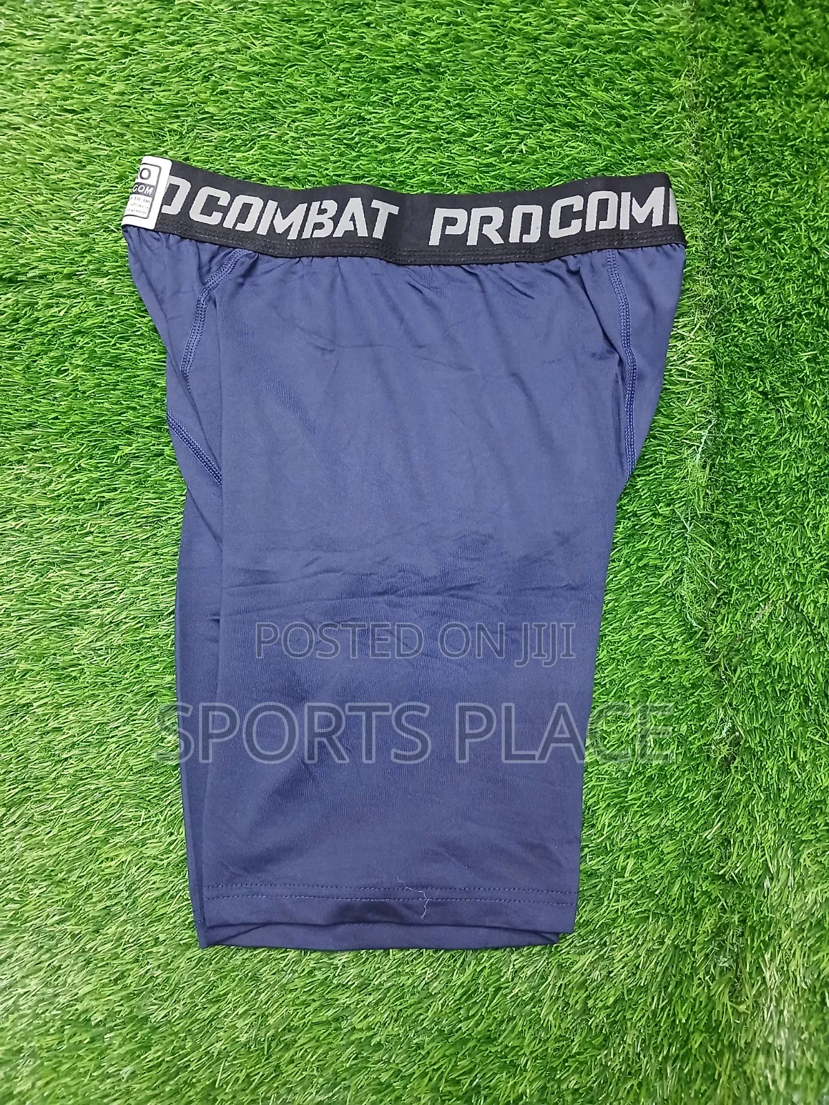 Navy Blue Sports Compression Shorts