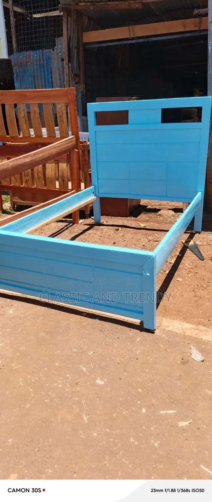 4x6 Modern Light-Blue Bed for a Comfortable Sleep