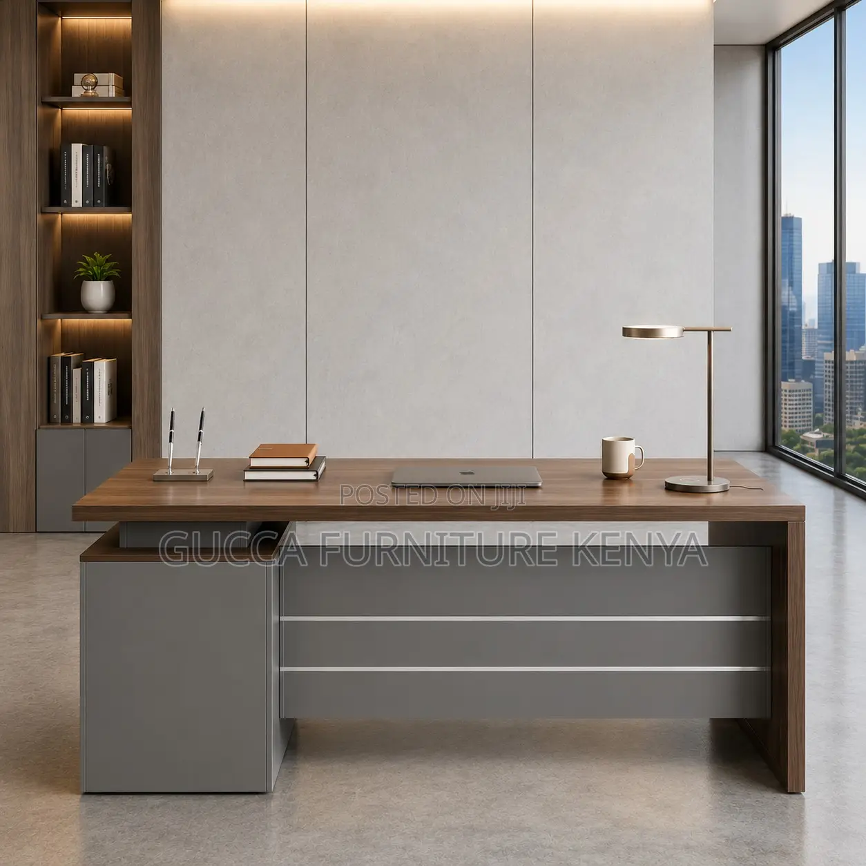 Office Desk With Drawers-1600mm