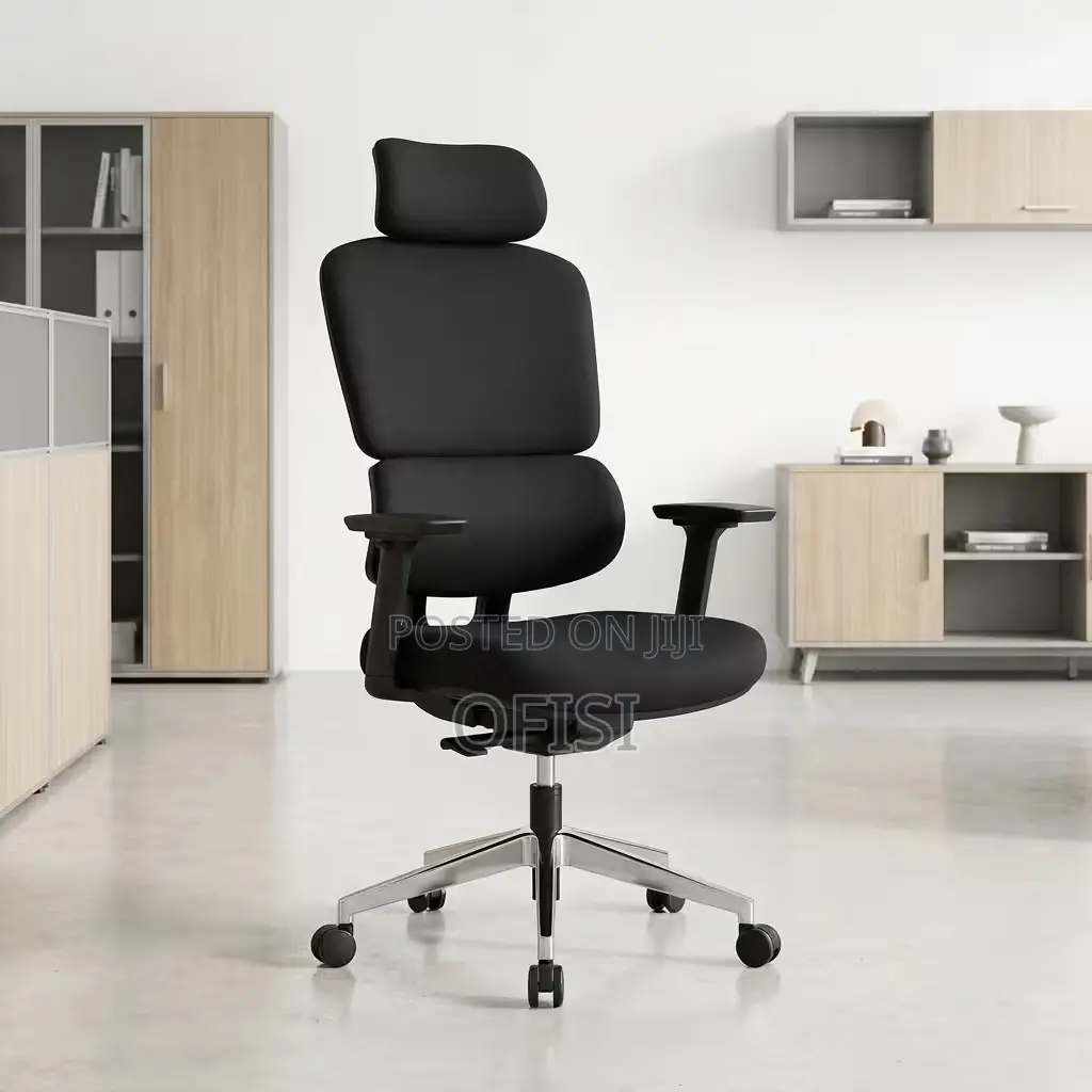 Office Chair; High Back Fabric Orthopedic Office Chair