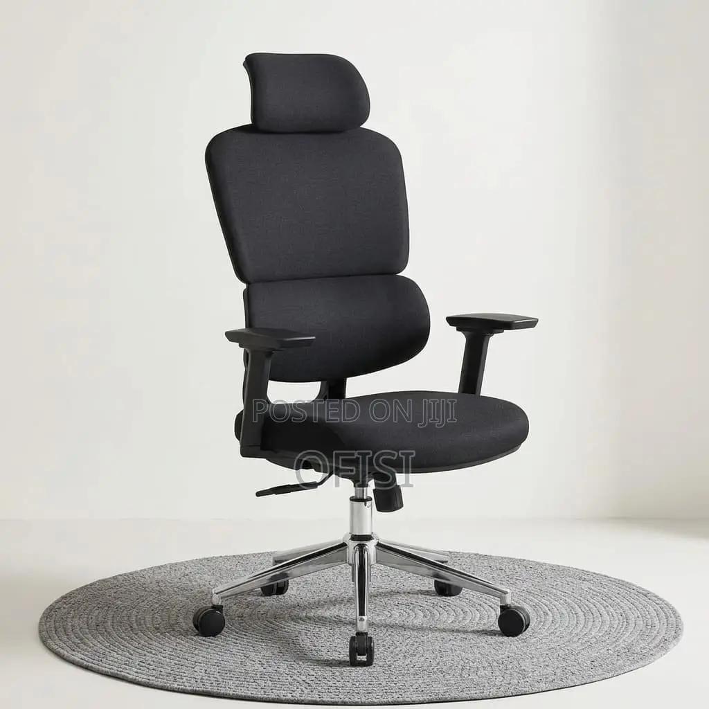 Office Chair; High Back Fabric Orthopedic Office Chair