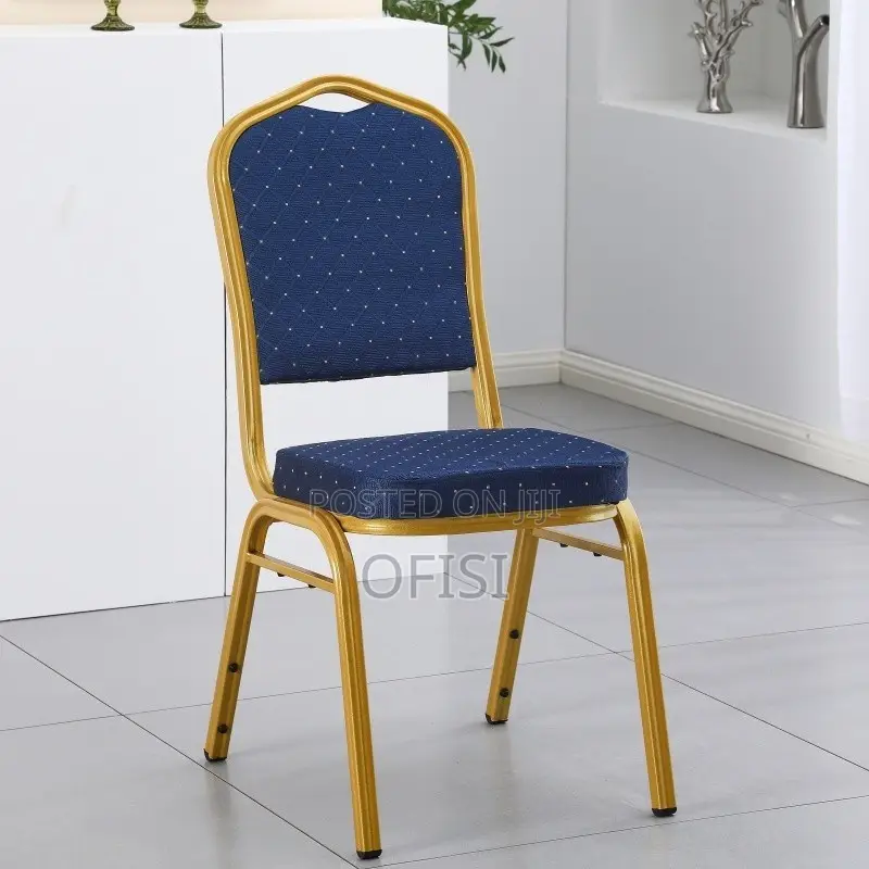 Conference Chair; Blue Modern Banquet Conference Chair