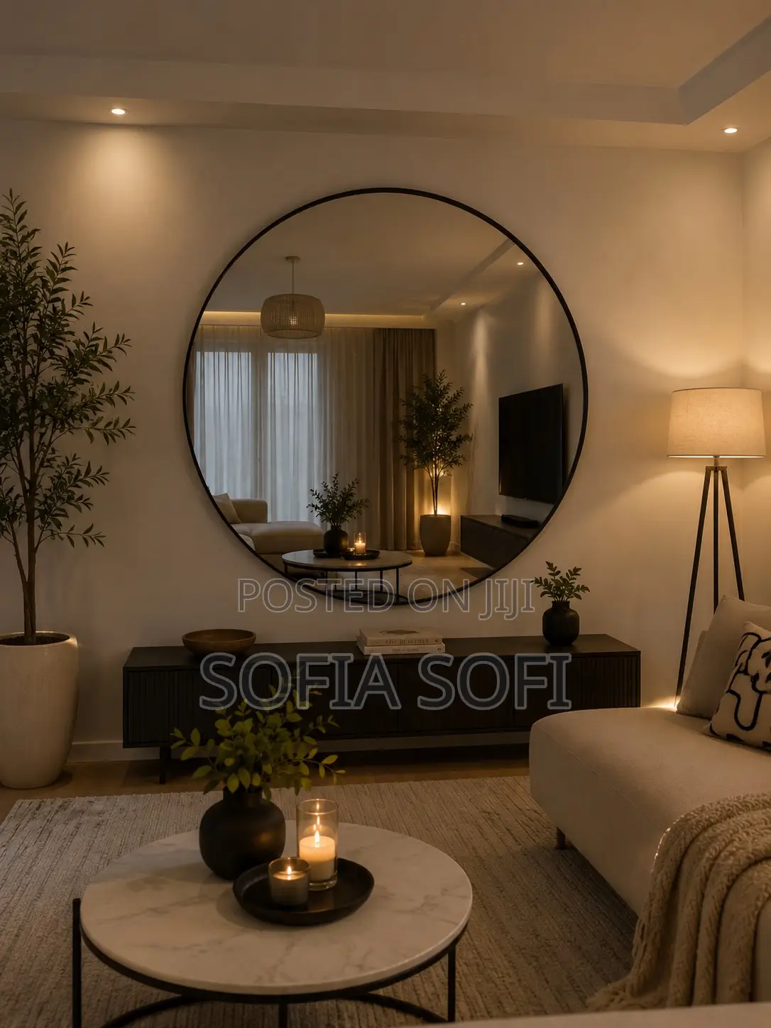 Home/ Living Room Round Mirror