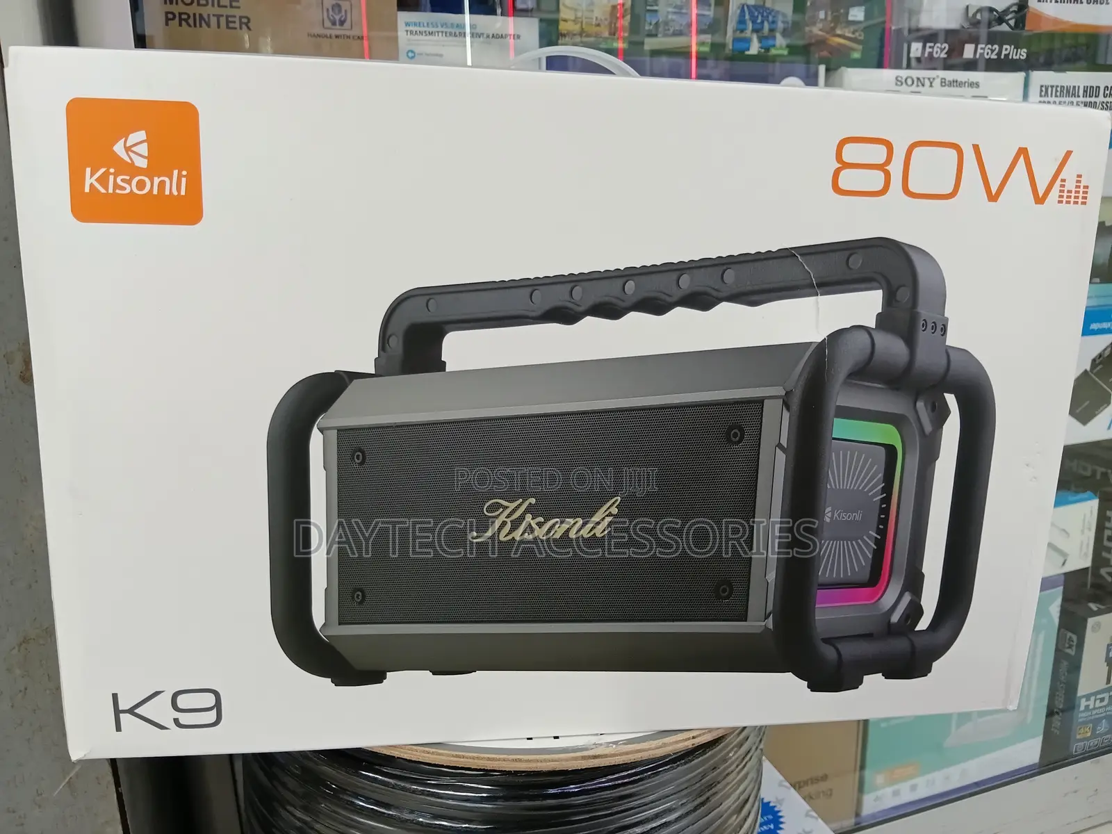 Kisonli 80w Music Speaker - Black