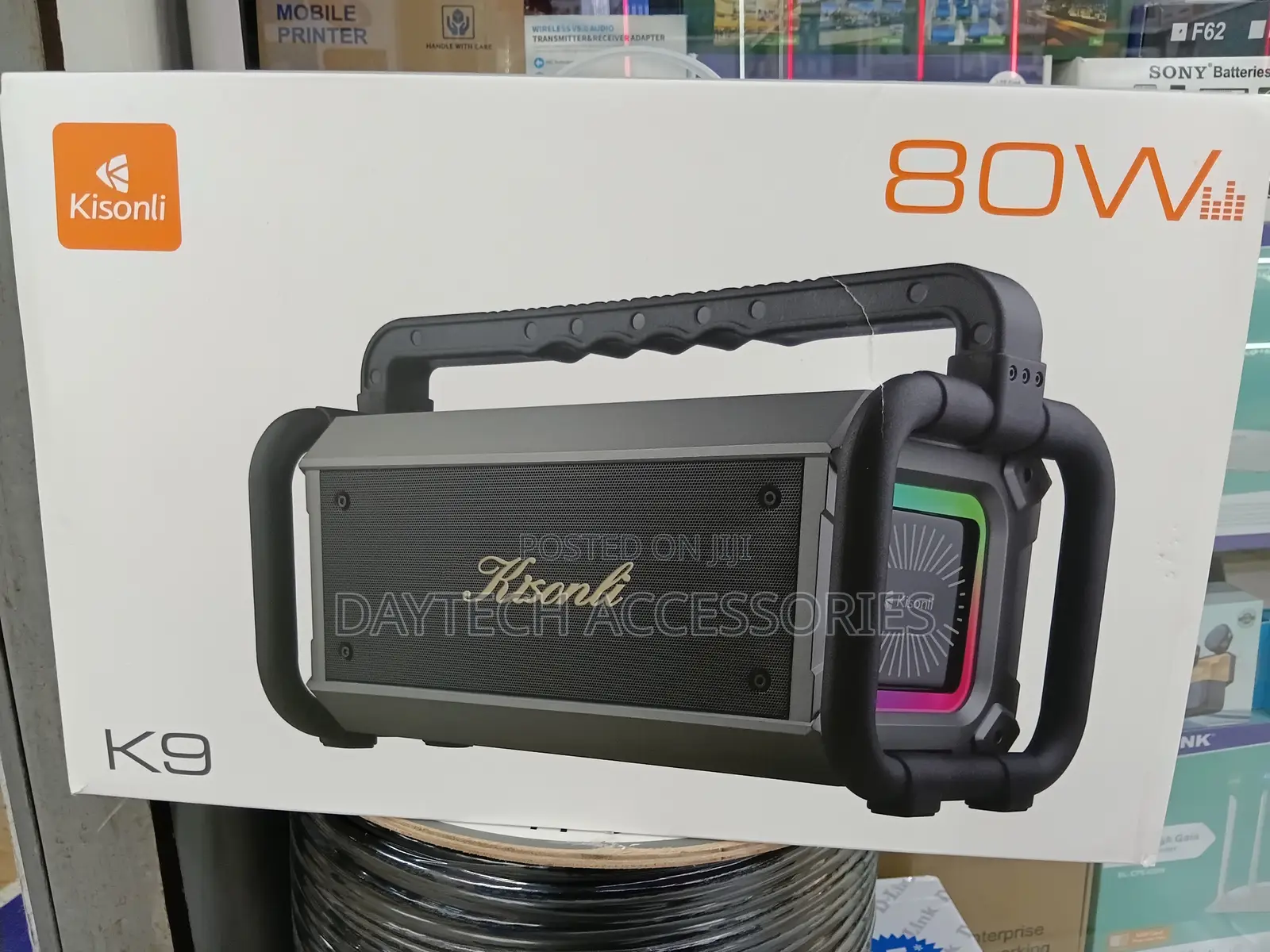 Kisonli 80w Music Speaker - Black