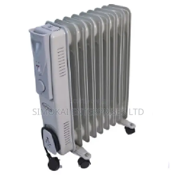 Oil Radiator 2000w With 9 Fins, Automatic KSD Thermostat