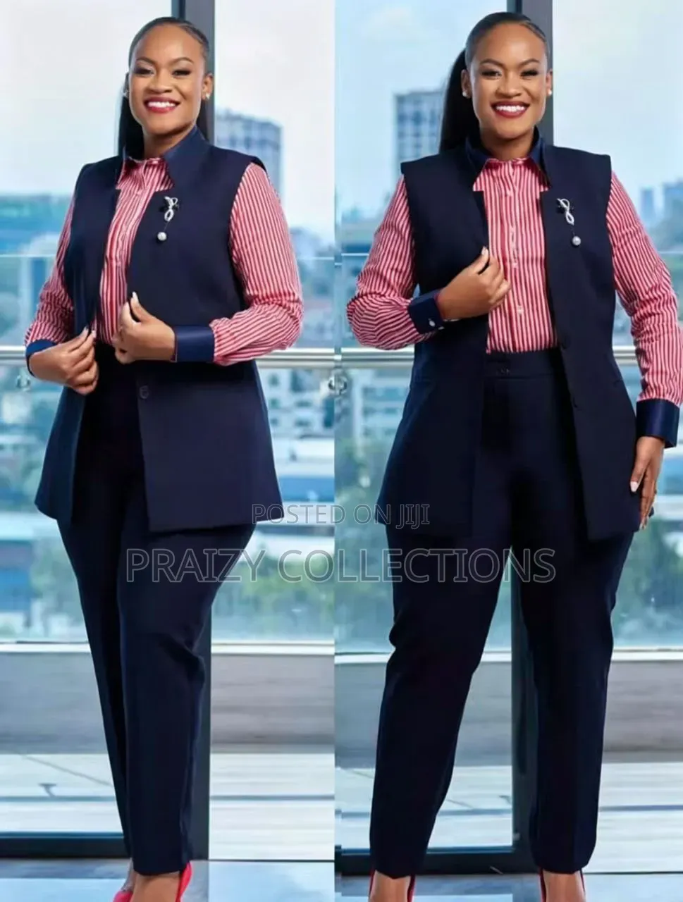 3-Piece Tailored to Fit Ladies' Trouser Suit