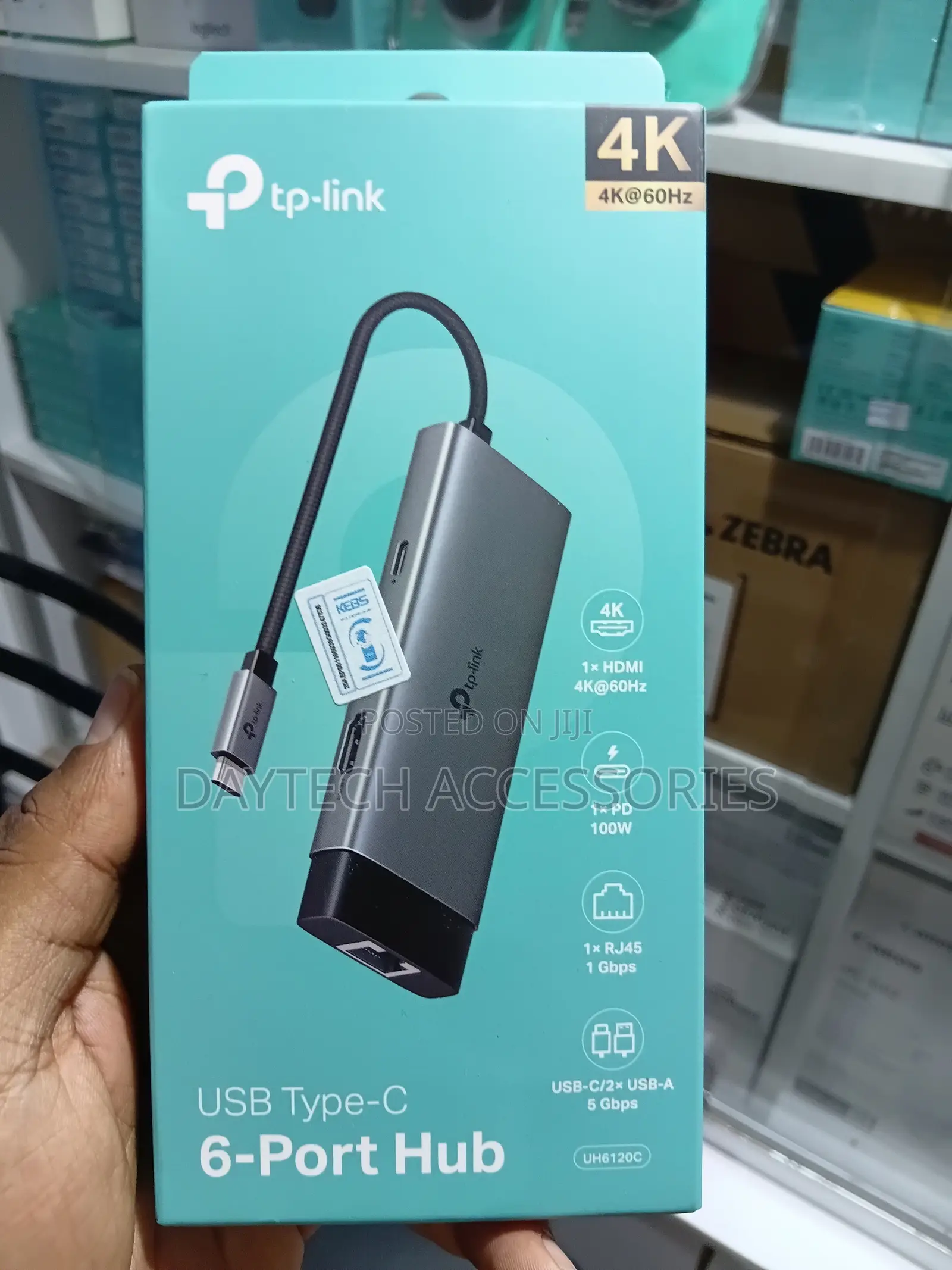 Tp-Link Uh6120c Usb Type-C 6 in 1 Hub - Grey.