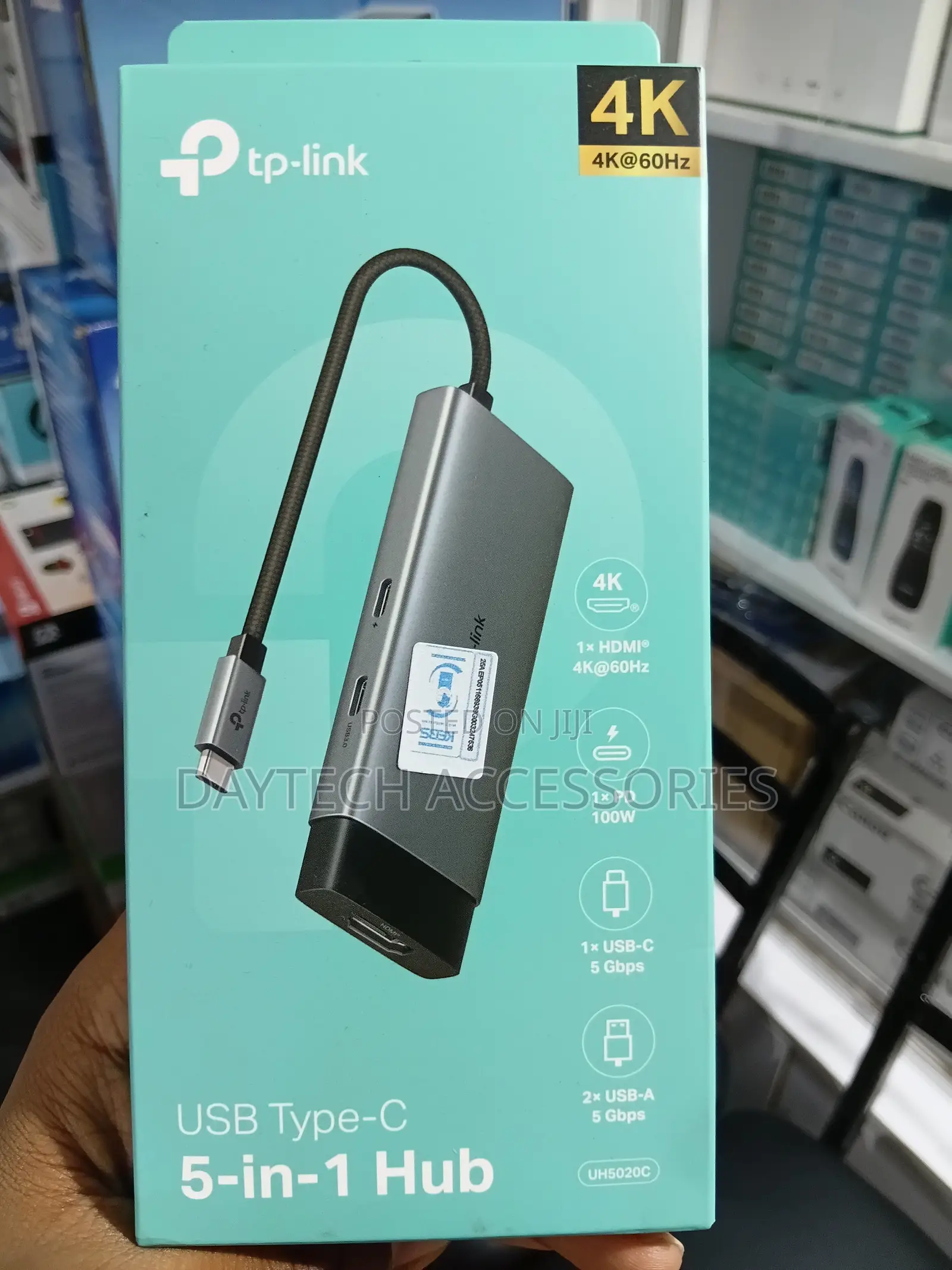 Tp-Link Uh5020c Usb Type-C 5-in-1 Hub With at 60hz Hdmi 100w Pd
