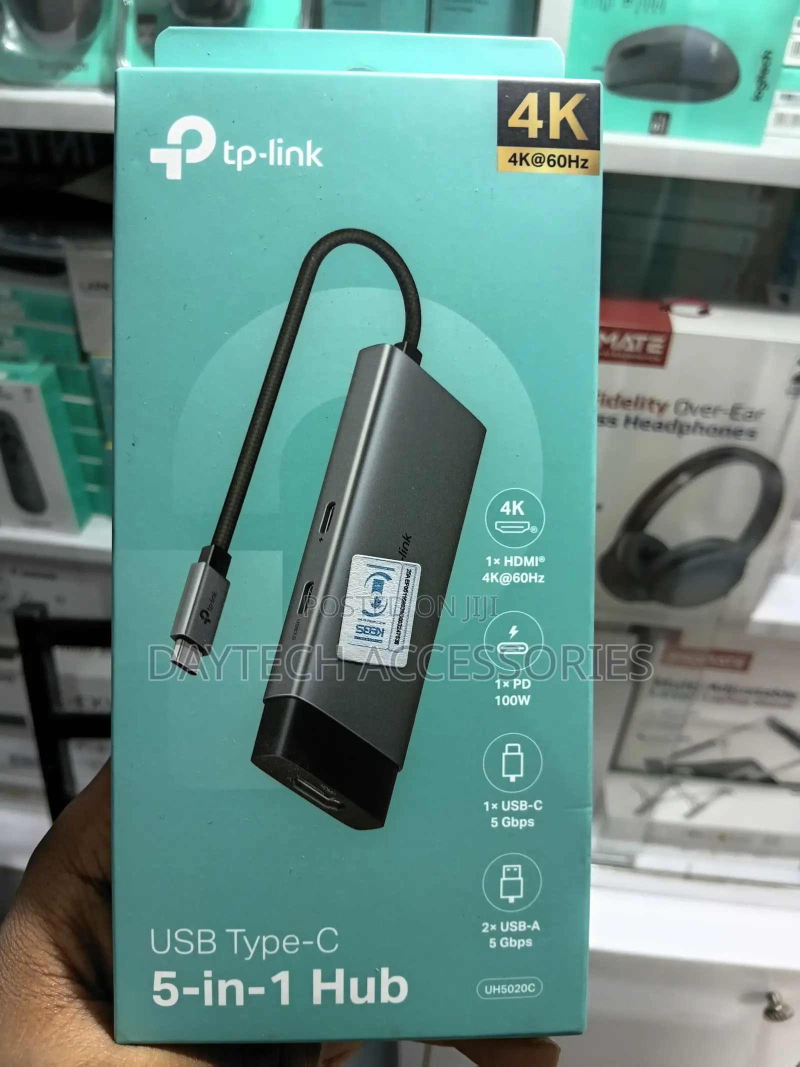 Tp-Link Uh5020c Usb Type-C 5-in-1 Hub Adapter/Docking Station.
