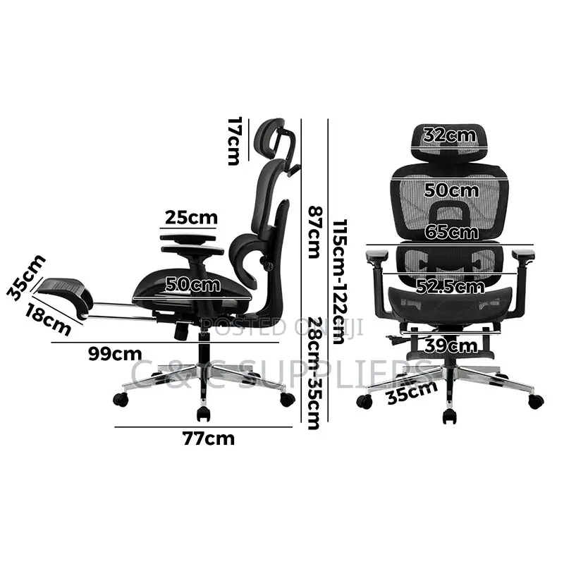 Ergonomic High Backrest Mesh Chair
