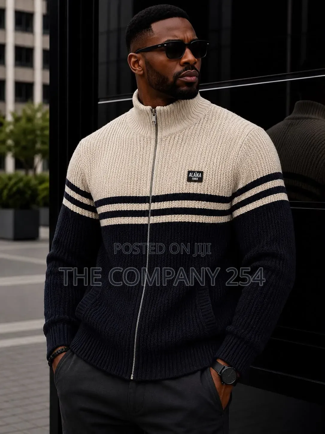 Quality Casual Knitted Zipper Designer Warm Sweater Available