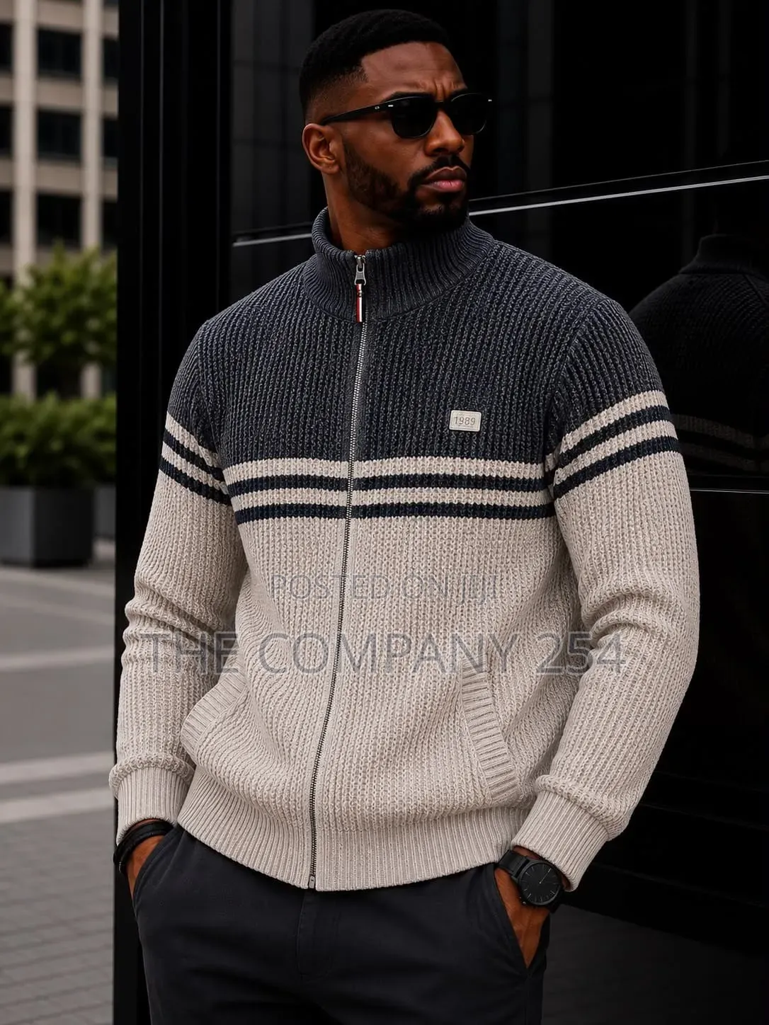 Quality Casual Knitted Zipper Designer Warm Sweater Available