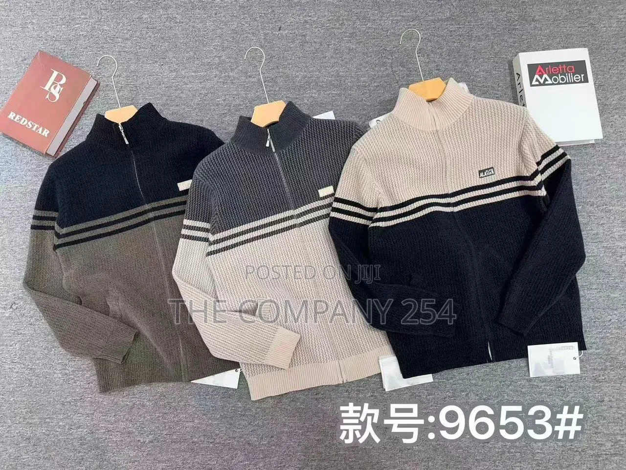 Quality Casual Knitted Zipper Designer Warm Sweater Available