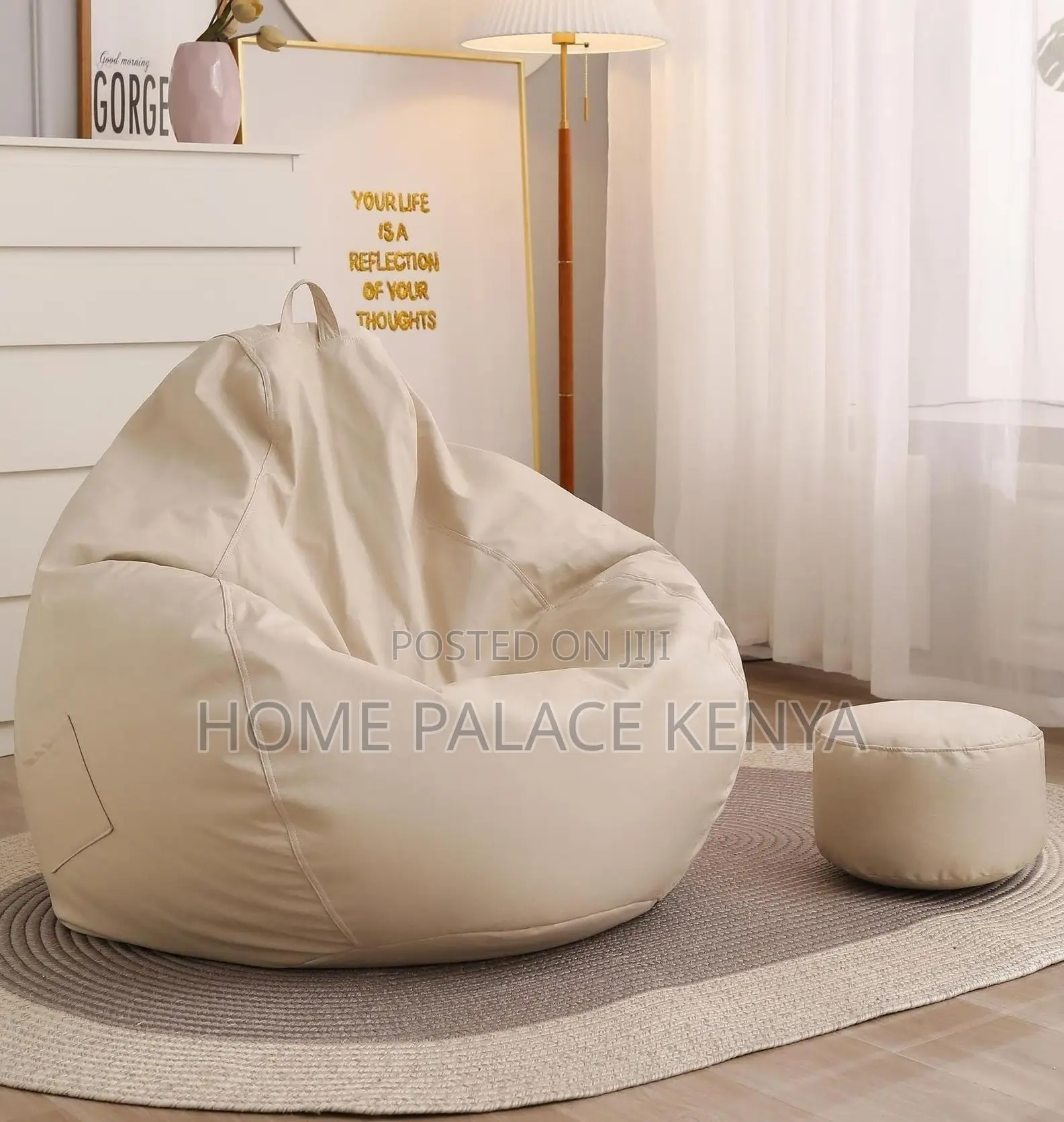 Bean Bag: Warm Fluffy Faux Fur Bean Chair