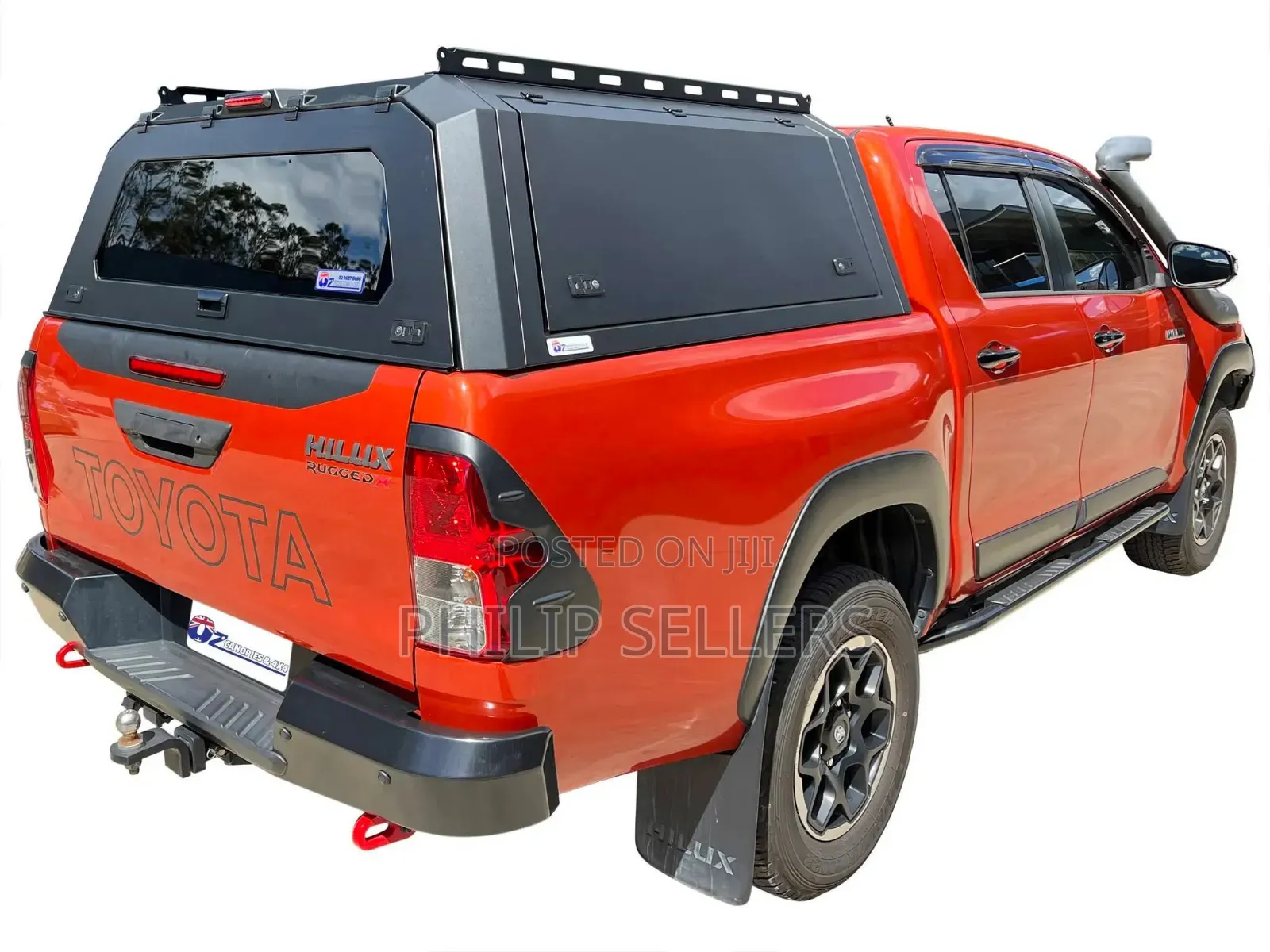 Toyota Hilux 2015–2024 Steel Black Canopy Double Cab