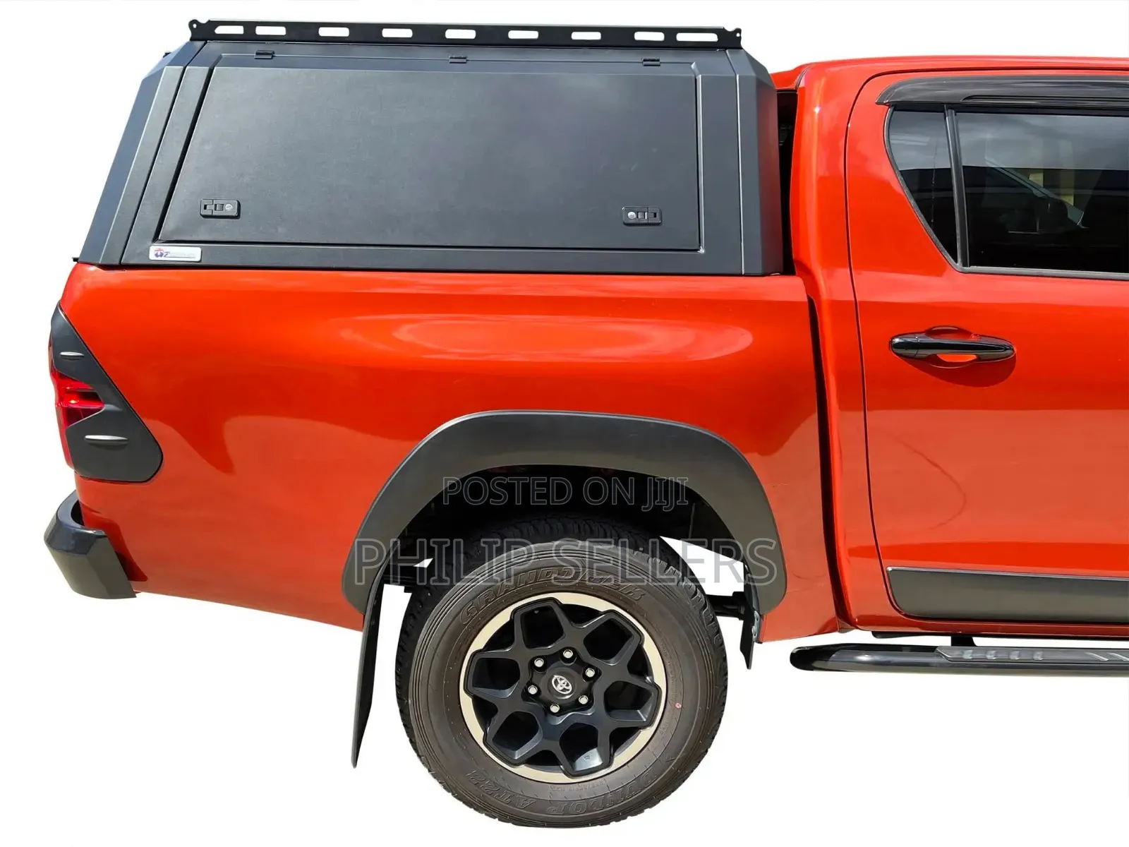 Toyota Hilux 2015–2024 Steel Black Canopy Double Cab
