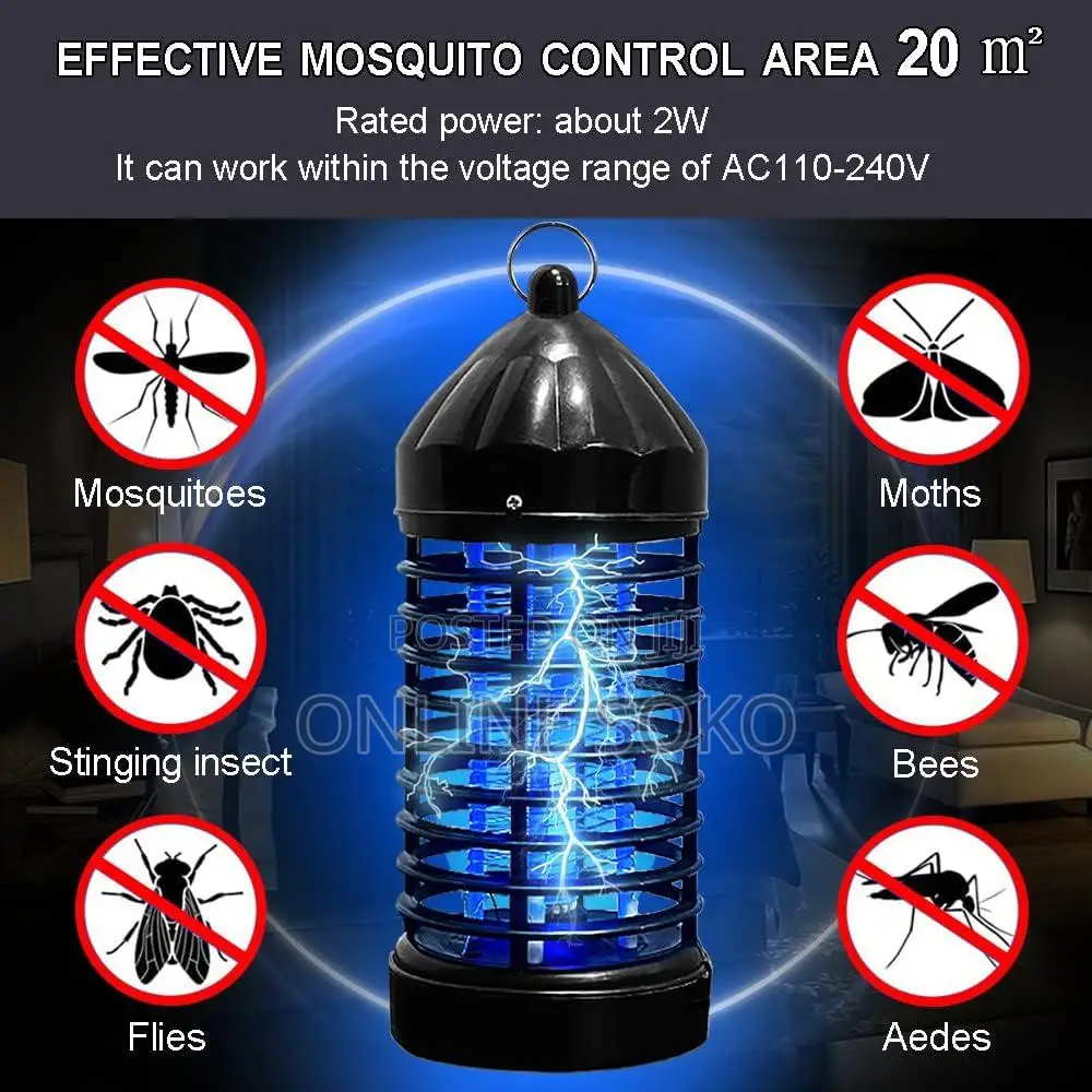 Indoor Outdoor Electric Uv Mosquito Killer Lamp Insect Fly Bug Zapper