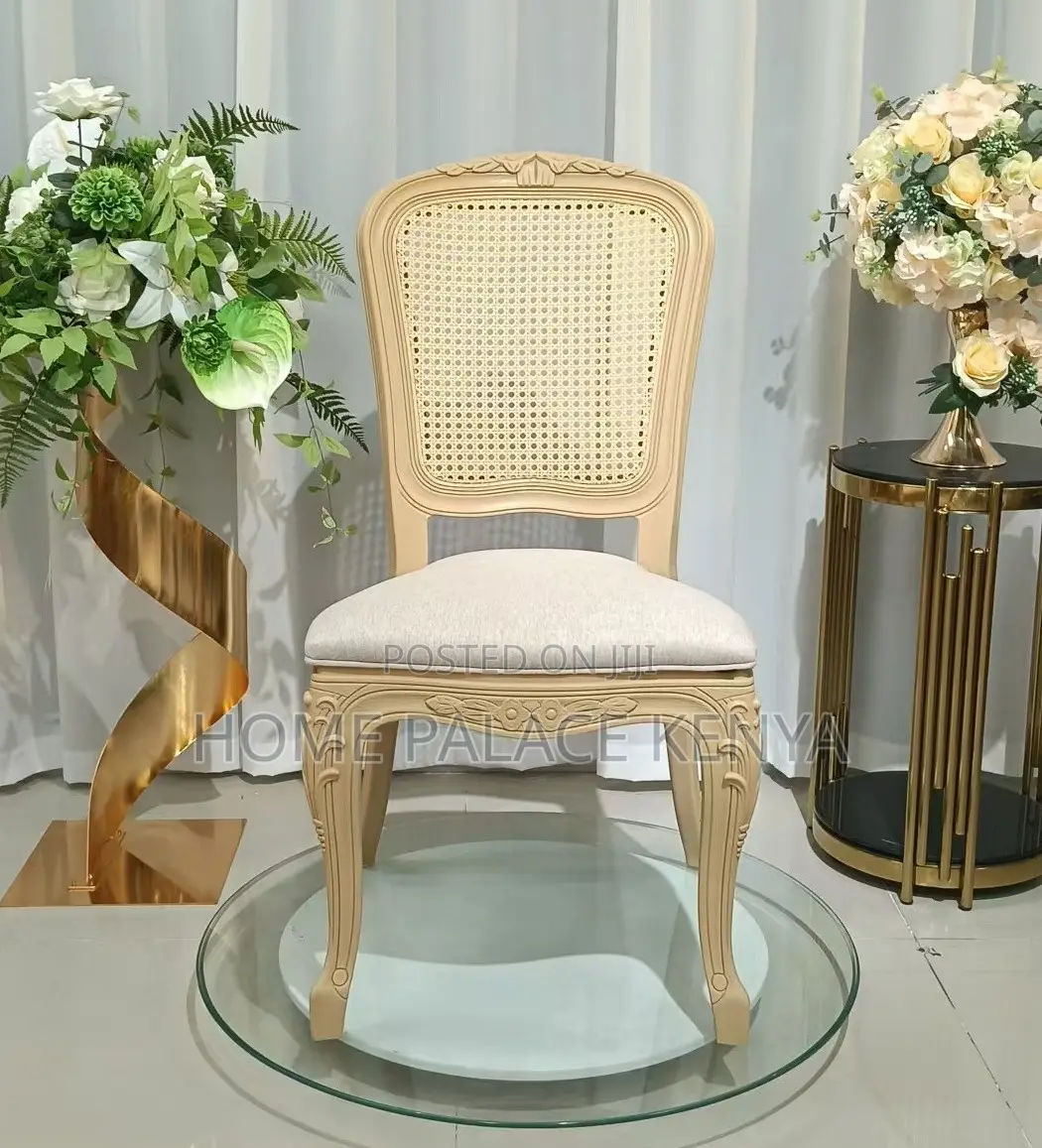 Banquet Chair; Royal Elegant Banquet Chair With Wood Grain Finish