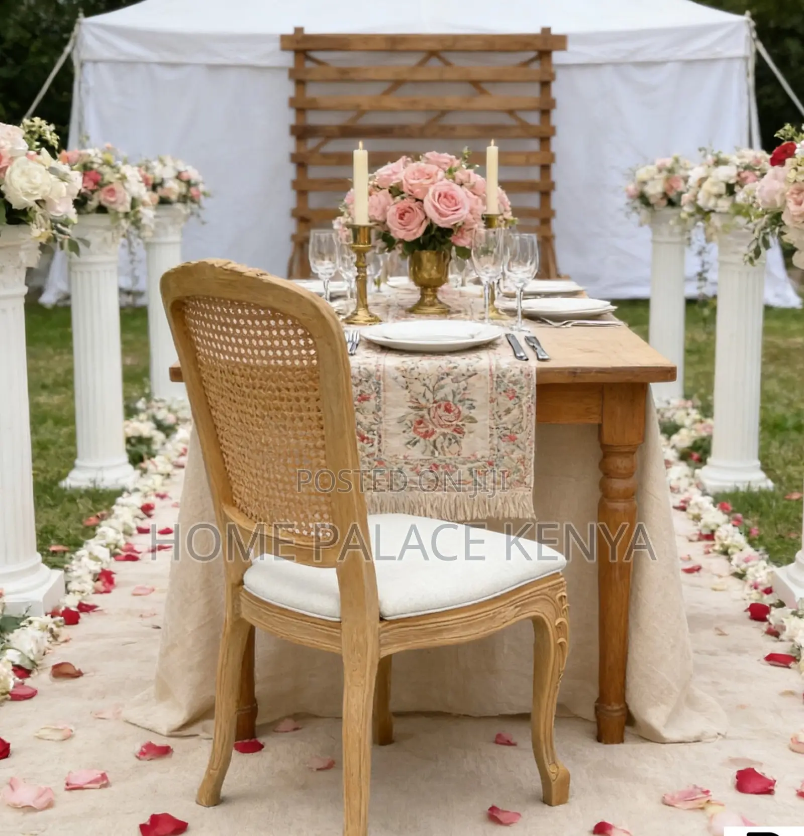 Banquet Chair; Royal Elegant Banquet Chair With Wood Grain Finish