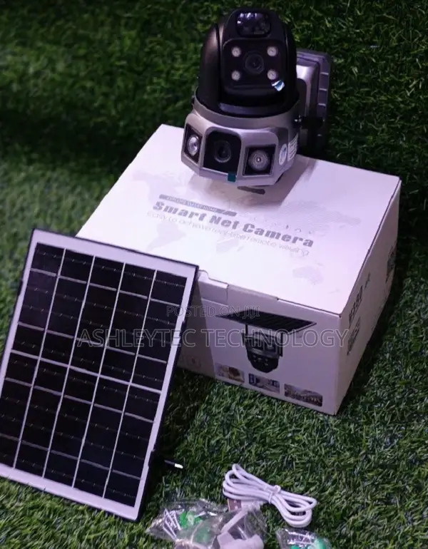 4g Dual Lens Solar CCTV Camera V380 With Sim Card Phone Monitoring