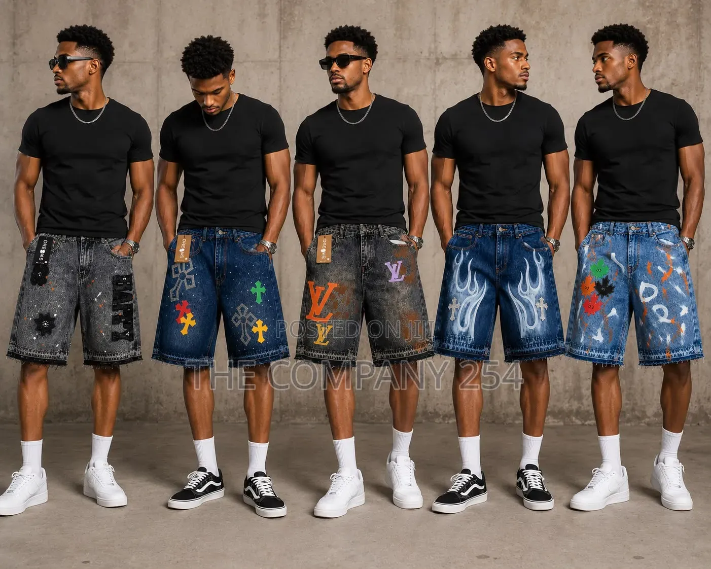 Quality Casual Denim Jeans Designer Chrome Heart Jort Shorts Other