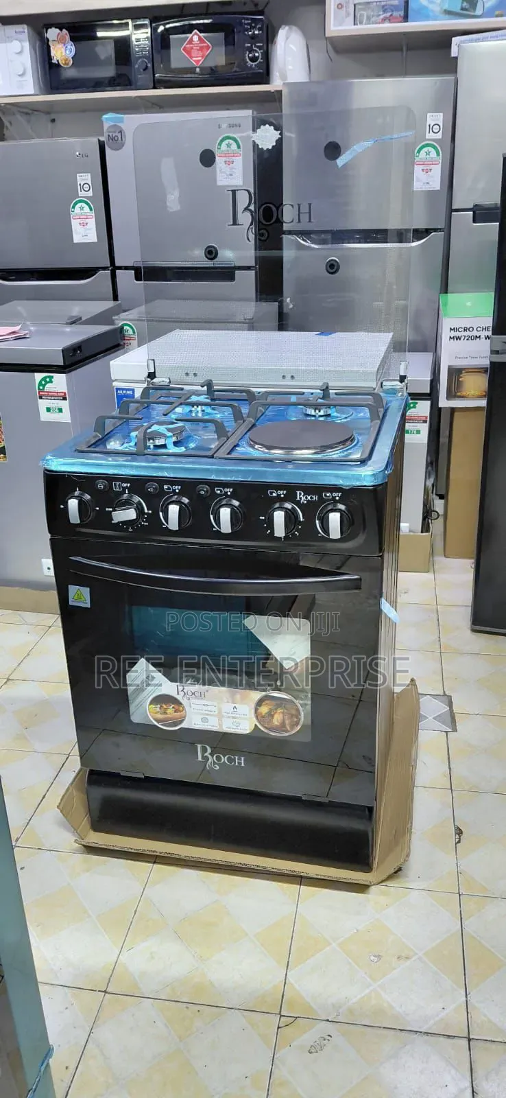 Roch 3gas +1electric 60*60 Standing Cooker With Electric Oven