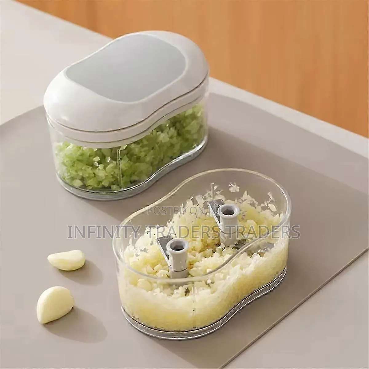 Fast Cutting Hand Push Garlic Cutter