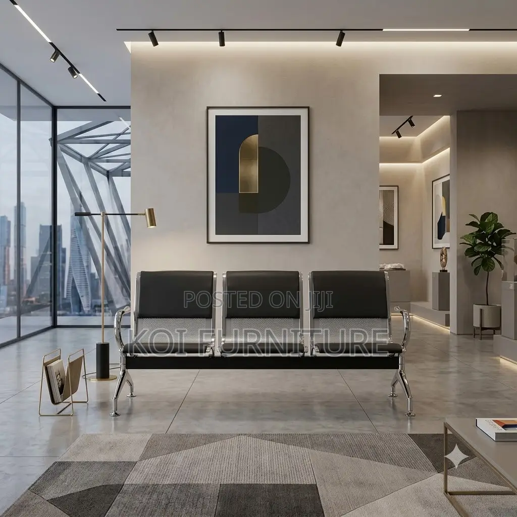Office Benches; Three Seaters Reception Visitors Benches