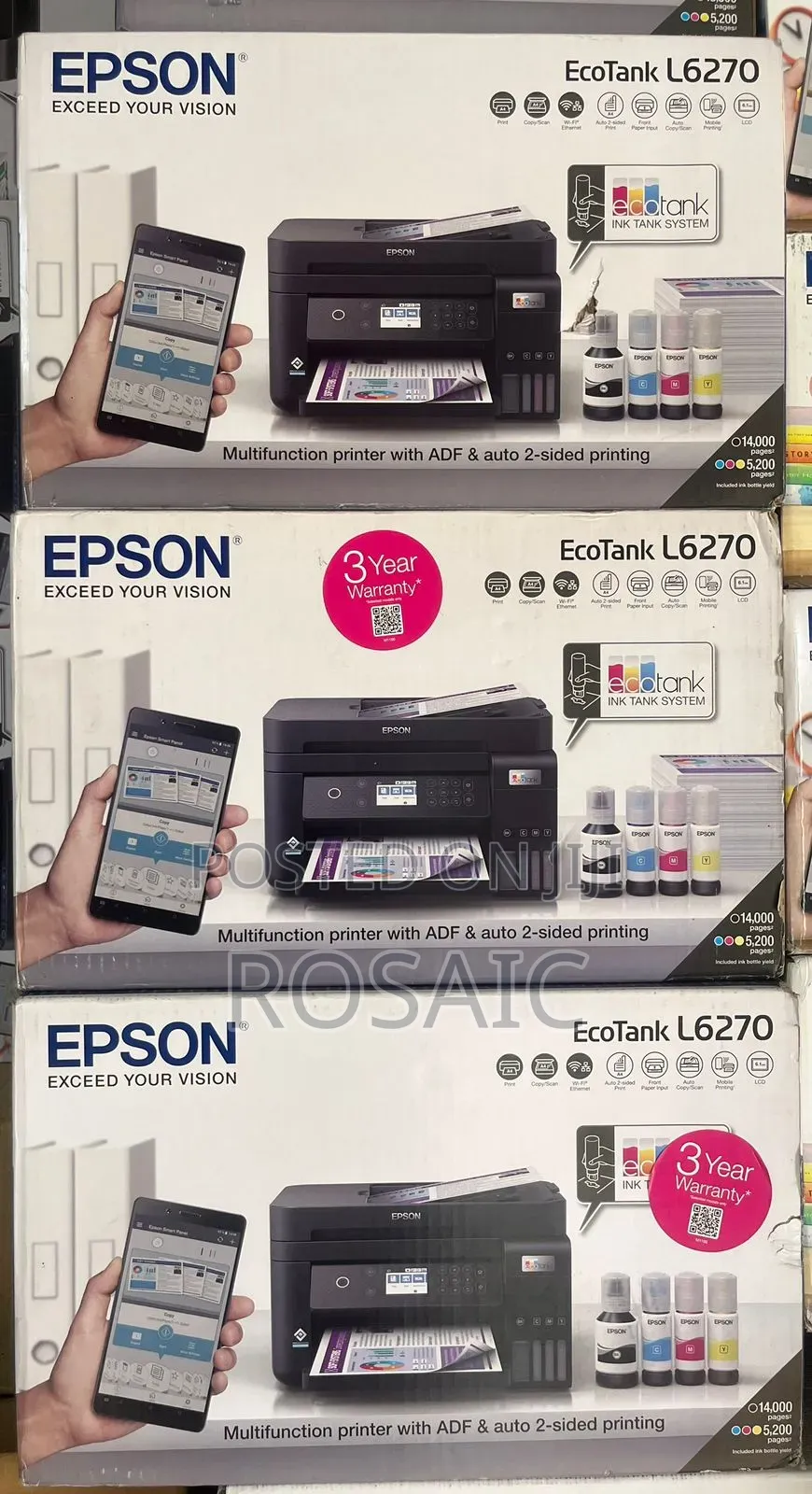 Epson Ecotank L6270 A4, Wi-Fi, Duplex (All-in-One) Ink Tank Printer