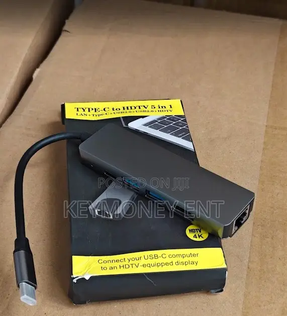 Type C to Hdmi ,Lan, Usb 3.0 Macbook Multiport Adapter