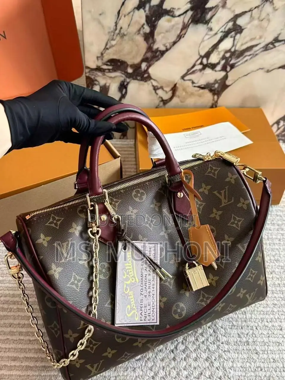 Fully Boxed Louis Vuitton Speedy Soft 30 Bag